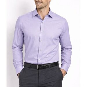 Banana Republic Mens Purple Button Down Shirt Tailored Slim Fit Long Sleeve Sz L